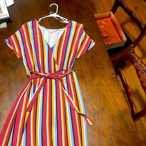 Long maxi dress with split on side